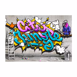 Papier peint intissé Street art Pink parrot - PD14687-400-280