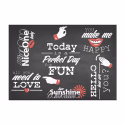 Papier peint intissé Textes Perfect day - PD14762-400-280
