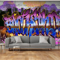 Papier peint intissé Street art Colorful Mural - PD14693-400-280