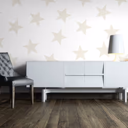 Planete Discount PD13943-400-280, Papier peint non tissé, Beige, Blanc, Blanc, Beige, Beige Star, 4000 mm, 50 cm