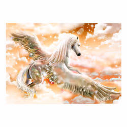 Papier peint intissé Animaux Pegasus (Orange) - PD13246-400-280