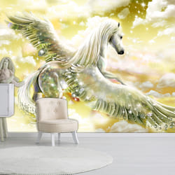 Papier peint intissé Animaux Pegasus (Yellow) - PD13247-400-280