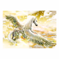 Papier peint intissé Animaux Pegasus (Yellow) - PD13247-400-280