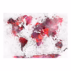 Planete Discount PD13360-350-245 papier-peint Papier peint non tissé Gris, Rouge