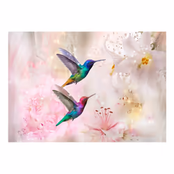 Papier peint intissé Animaux Colourful Hummingbirds (Pink) - PD13248-400-280