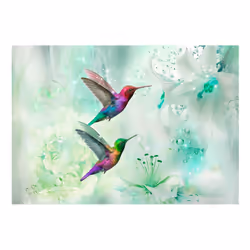 Papier peint intissé Animaux Colourful Hummingbirds (Green) - PD13249-400-280