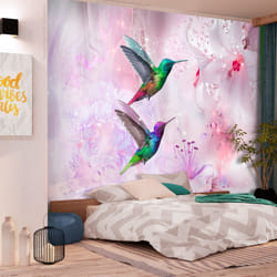 Papier peint intissé Animaux Colourful Hummingbirds (Purple) - PD13250-400-280