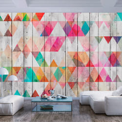 Papier peint intissé Fonds et Dessins Rainbow Triangles - PD13947-400-280