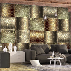 Papier peint intissé Fonds et Dessins Metal Plates - PD13952-400-280