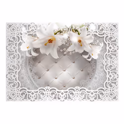 Planete Discount PD13565-300-210 papier-peint Papier peint non tissé Crème, Vert, Blanc, Jaune