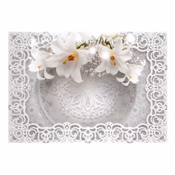 Papier peint intissé Fleurs Lilies and Ornaments - PD13566-400-280