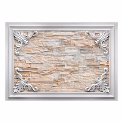 Planete Discount PD13958-300-210 papier-peint Papier peint non tissé Gris, Orange