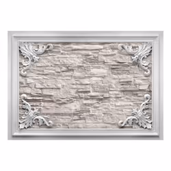 Papier peint intissé Fonds et Dessins Brick in the Frame (Beige) - PD13959-400-280