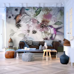 Planete Discount PD13254-300-210, Papier peint non tissé, Multicolore, Colorful, 120 g/m², Nature in Watercolor, 3000 mm