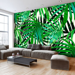 Planete Discount PD13568-200-140 papier-peint Papier peint non tissé Noir, Vert, Blanc