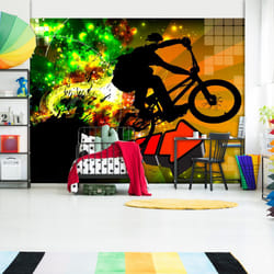 Papier peint intissé Street art Bicycle Tricks - PD14695-400-280