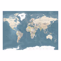 Planete Discount PD13361-200-140 papier-peint Papier peint non tissé Beige, Bleu, Blanc