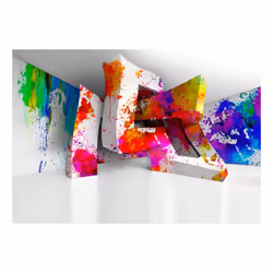 Papier peint intissé 3D et Perspective Three-dimensional Shapes - PD12975-400-280