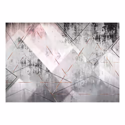 Planete Discount PD13964-200-140 papier-peint Papier peint non tissé Gris, Rose