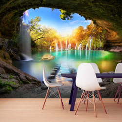 Papier peint intissé Paysages Turquoise Lake - PD14354-400-280