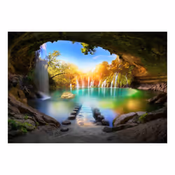 Papier peint intissé Paysages Turquoise Lake - PD14354-400-280