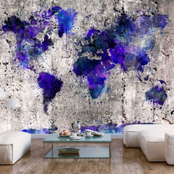 Planete Discount PD13363-250-175 papier-peint Papier peint non tissé Gris, Violet