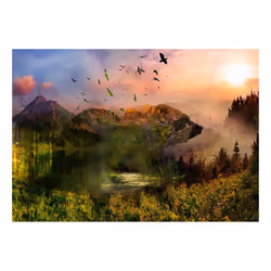 Papier peint intissé Paysages Bear in the Mountain - PD14355-400-280