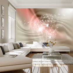 Planete Discount PD13571-200-140 papier-peint Papier peint non tissé Rose, Blanc