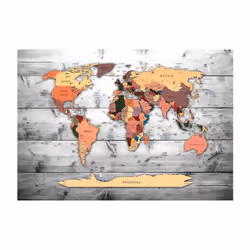 Planete Discount PD13365-350-245 papier-peint Papier peint non tissé Gris, Orange, Jaune