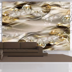 Planete Discount PD13131-400-280, Papier peint non tissé, Or, Doré, 120 g/m², Golden Nebula, 4000 mm