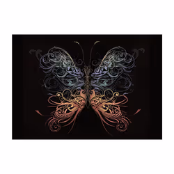 Planete Discount PD13260-100-70 papier-peint Papier peint non tissé Noir, Vert, Orange, Violet