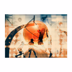 Papier peint intissé Hobby I love basketball! - PD14160-400-280