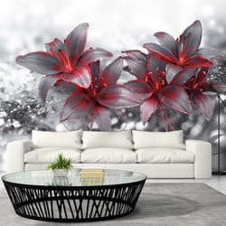 Planete Discount PD13579-100-70 papier-peint Papier peint non tissé Noir, Rouge, Blanc