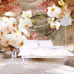 Planete Discount PD13584-400-280, Papier peint non tissé, Beige, Rose, Blanc, Jaune, Rose, Beige, Blanc, Jaune, 120 g/m², Des ...