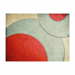 Planete Discount PD13141-250-193 papier-peint Papier peint non tissé Bleu, Crème, Rouge