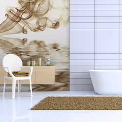 Planete Discount PD13143-300-231, Papier peint non tissé, Blanc, Blanc, 120 g/m², Smoke curls, 3000 mm