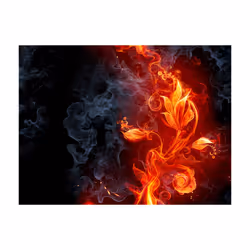 Planete Discount PD13144-300-231 papier-peint Papier peint non tissé Noir, Gris, Orange, Rouge