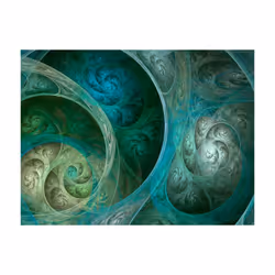 Planete Discount PD13154-250-193 papier-peint Papier peint non tissé Bleu, Vert, Gris, Turquoise
