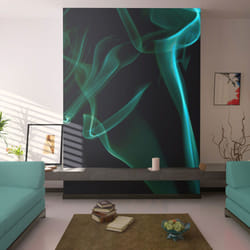 Planete Discount PD13155-300-231 papier-peint Papier peint non tissé Noir, Turquoise