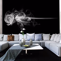 Planete Discount PD13156-350-270, Papier peint non tissé, Noir, Blanc, Noir Et Blanc, 120 g/m², rose (fumée), 3500 mm