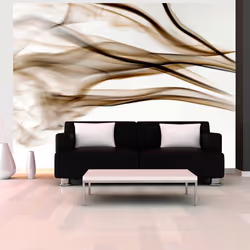 Planete Discount PD13160-300-231, Papier peint non tissé, Noir, Blanc, Noir, Blanc, 120 g/m², fumée - abstraction, 3000 mm