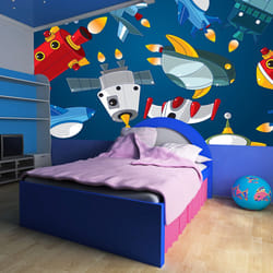 Papier peint intissé Pour enfants Véhicules spatiaux - PD14640-400-309