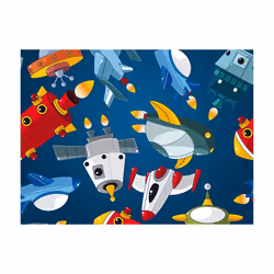 Papier peint intissé Pour enfants Véhicules spatiaux - PD14640-400-309