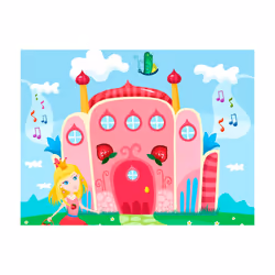 Papier peint intissé Pour enfants Château - PD14644-400-309