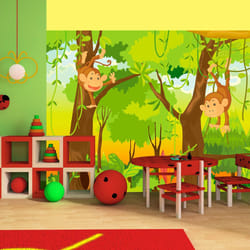 Papier peint intissé Pour enfants jungle - singes - PD14646-400-309