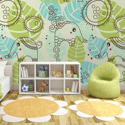 Planete Discount PD14648-250-193 papier-peint Papier peint non tissé Noir, Bleu, Vert, Blanc