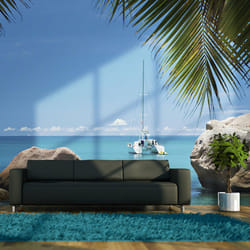 Papier peint intissé Paysages Seychelles - PD14370-400-309