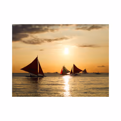 Papier peint intissé Paysages voiliers - coucher de soleil - PD14375-400-309