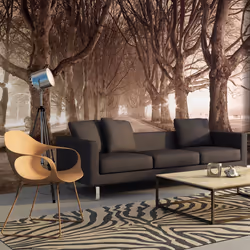 Planete Discount PD14383-400-309, Papier peint non tissé, 120 g/m², Allée du parc, 4000 mm, 50 cm, 3090 mm