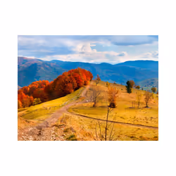 Papier peint intissé Paysages Couleurs d'automne, Carpates - PD14387-400-309